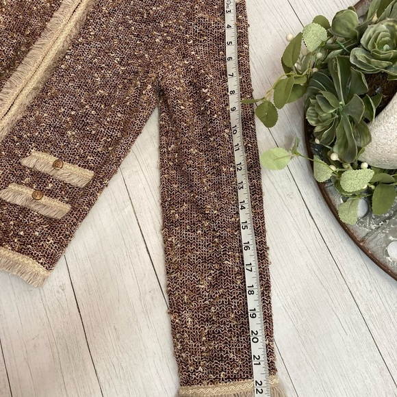 St John Collection Santana Knit Copper Multi Fantasy Tweed Jacket - Picture 5 of 16